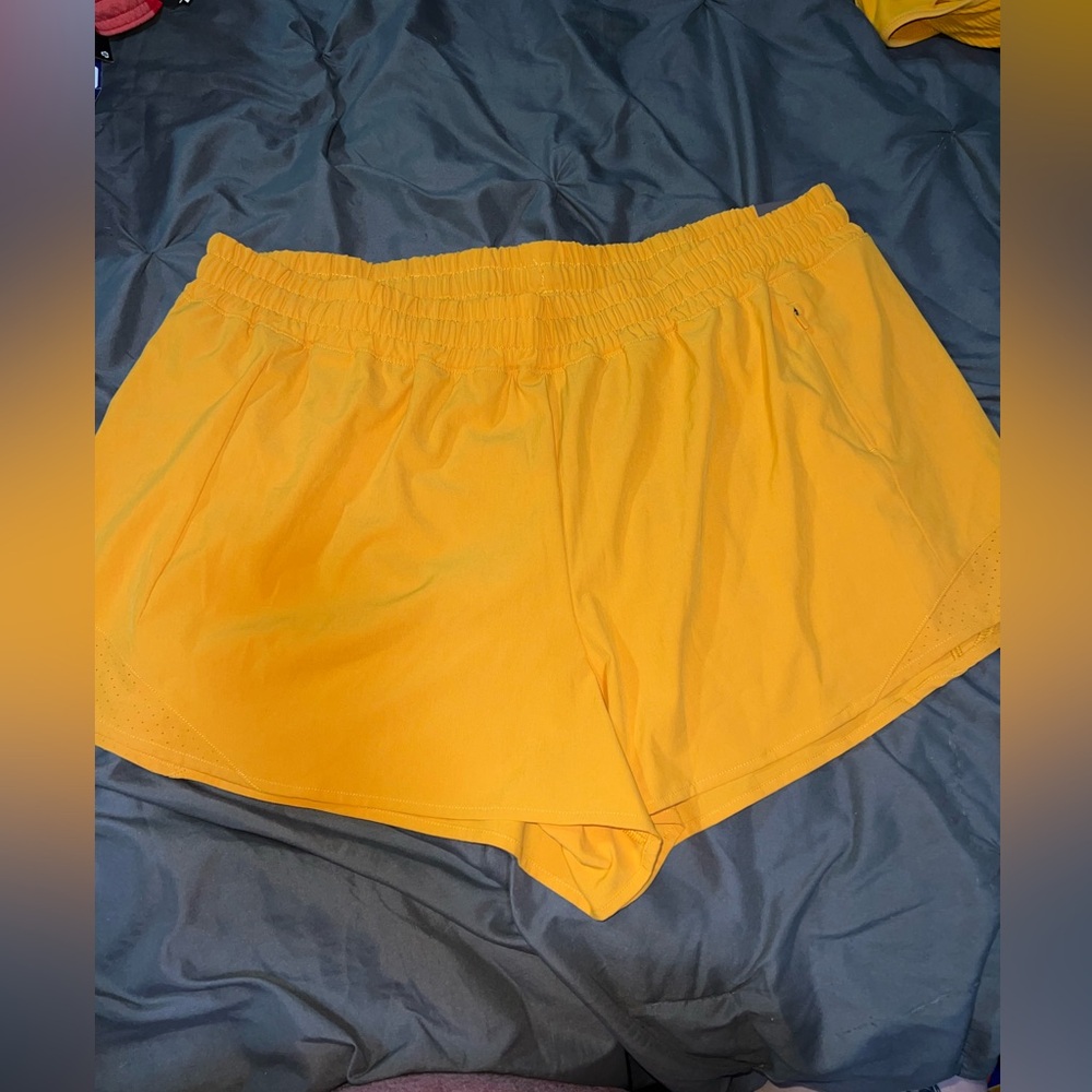 Yellow shorts